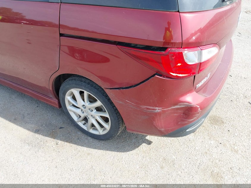 2012 Mazda 5 VIN JM1CW2DL4C0138611 IAAI salvage auction — REAR END, Salvage Title, sold $425 on 2026-07-14 (photo 6)