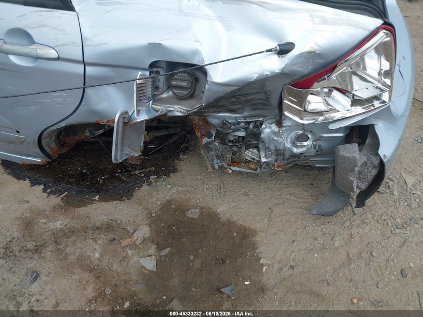 2008 Kia Spectra VIN KNAFE121285521370 IAAI salvage auction — LEFT REAR, Salvage (Massachusetts), sold $400 on 2026-07-17 (photo 6)