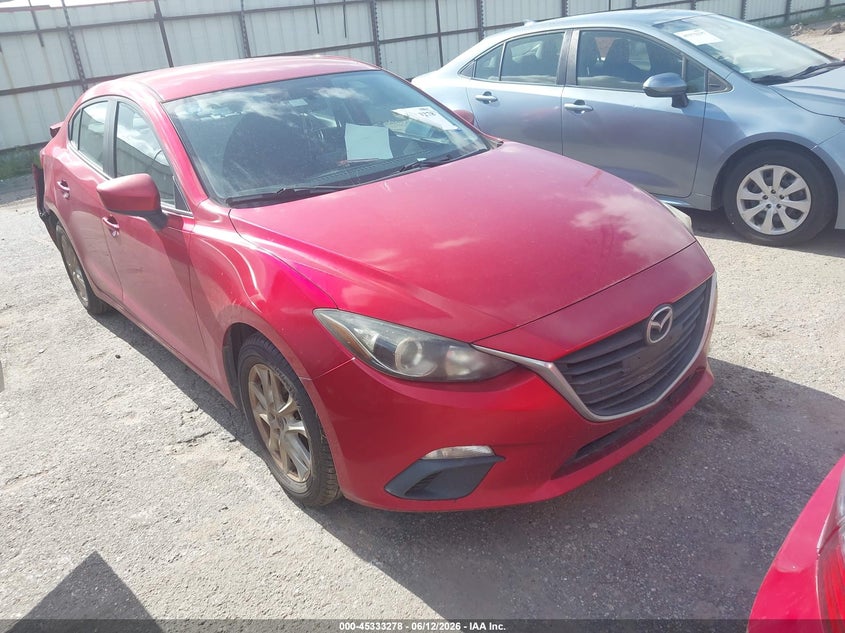 2015 Mazda 3 VIN JM1BM1U78F1227062 IAAI salvage auction — REAR END, Wait Title, sold $1,500 on 2026-08-26 (photo 1)