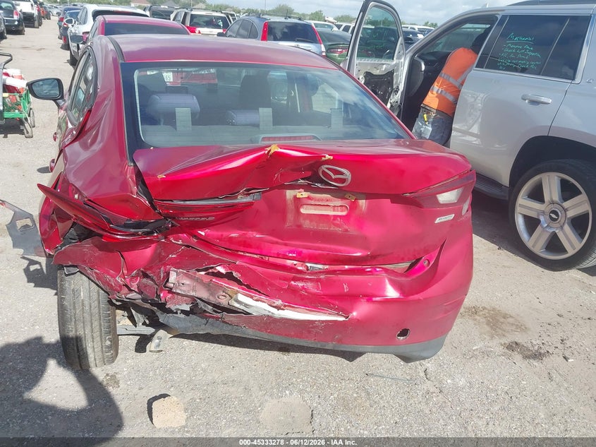 2015 Mazda 3 VIN JM1BM1U78F1227062 IAAI salvage auction — REAR END, Wait Title, sold $1,500 on 2026-08-26 (photo 6)