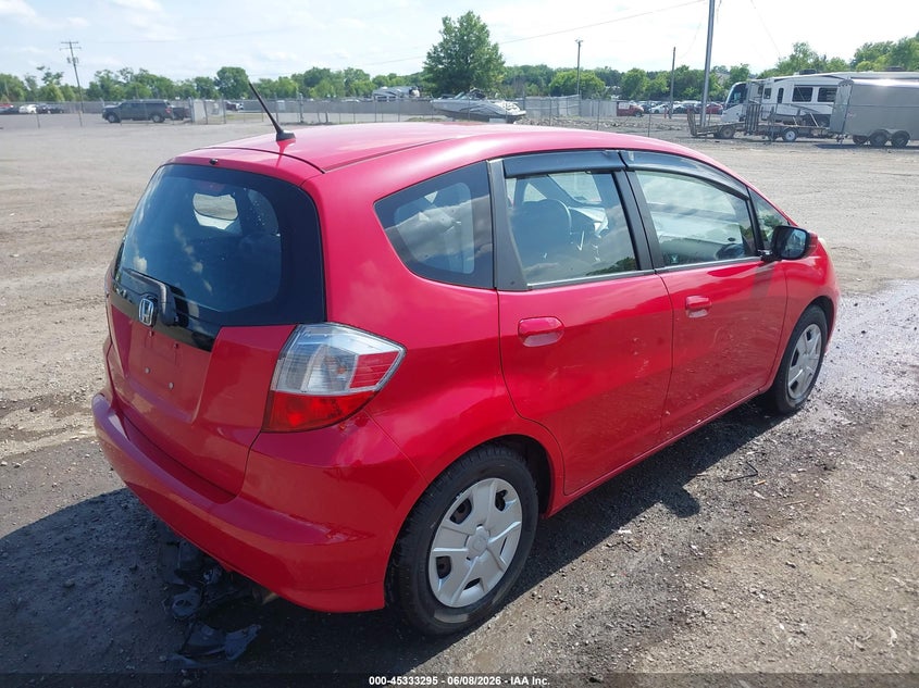 2013 Honda Fit VIN JHMGE8G39DC067360 IAAI salvage auction — FRONT END, Salvage Title, sold $1,375 on 2026-07-07 (photo 4)