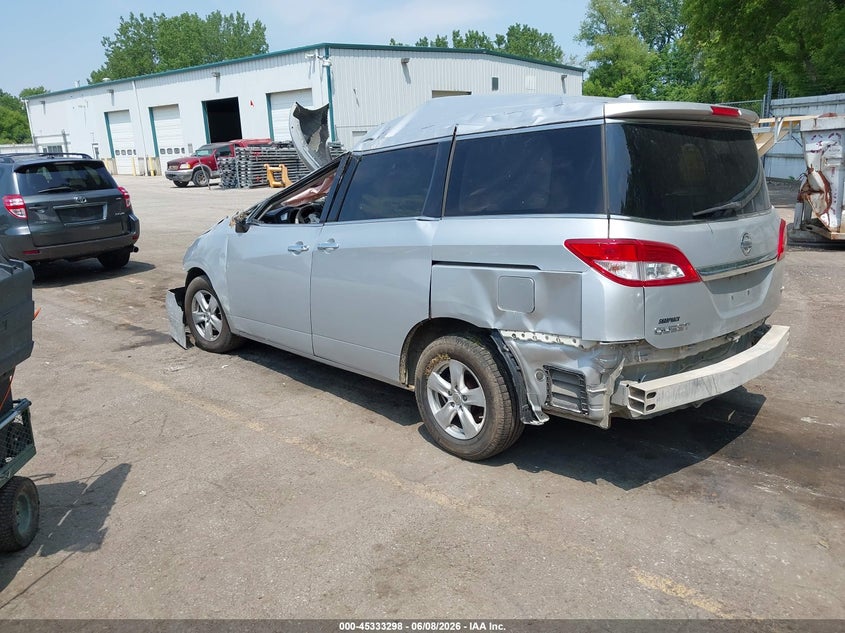 2015 Nissan Quest VIN JN8AE2KP4F9125460 IAAI salvage auction — ALL OVER, Clear (Michigan), sold $550 on 2026-07-20 (photo 3)