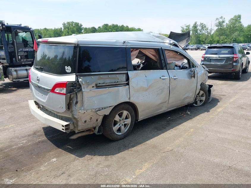 2015 Nissan Quest VIN JN8AE2KP4F9125460 IAAI salvage auction — ALL OVER, Clear (Michigan), sold $550 on 2026-07-20 (photo 4)