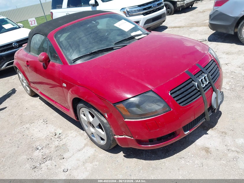 2002 Audi Tt VIN TRUUT28N121008518 IAAI salvage auction — ALL OVER, Original (Texas), sold $275 on 2026-07-13 (photo 1)
