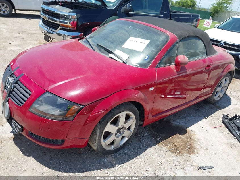 2002 Audi Tt VIN TRUUT28N121008518 IAAI salvage auction — ALL OVER, Original (Texas), sold $275 on 2026-07-13 (photo 2)