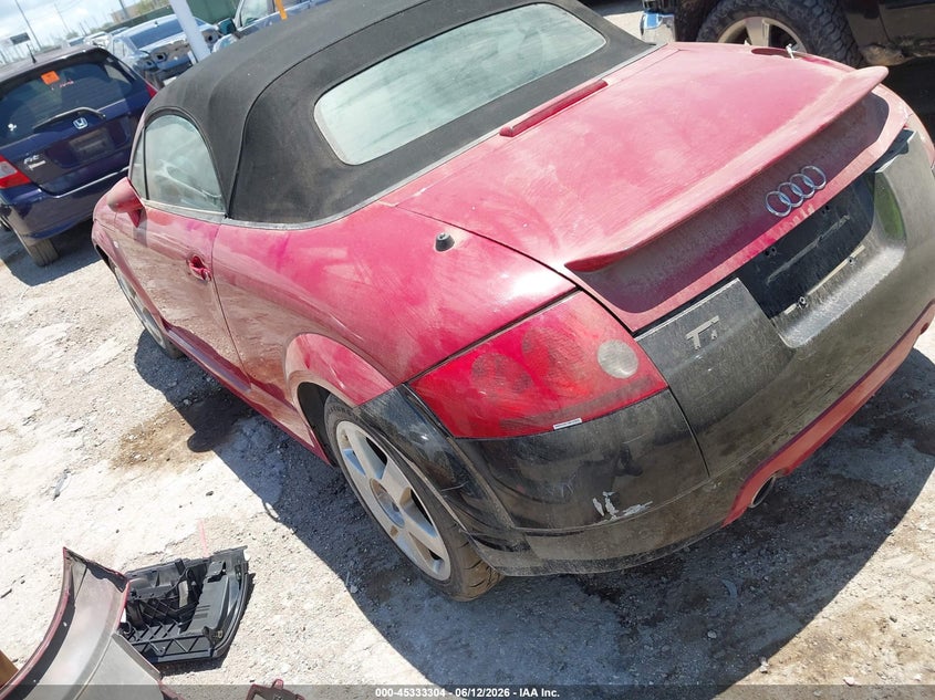 2002 Audi Tt VIN TRUUT28N121008518 IAAI salvage auction — ALL OVER, Original (Texas), sold $275 on 2026-07-13 (photo 3)
