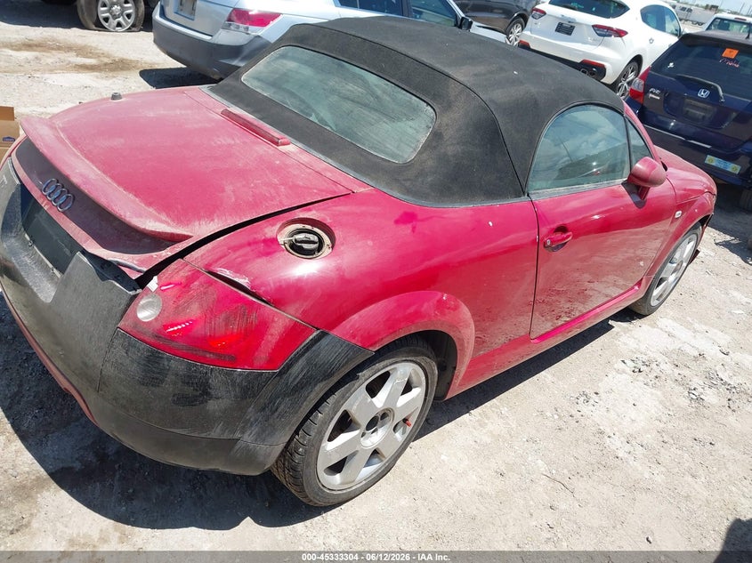 2002 Audi Tt VIN TRUUT28N121008518 IAAI salvage auction — ALL OVER, Original (Texas), sold $275 on 2026-07-13 (photo 4)