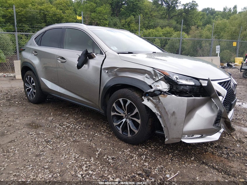 2015 Lexus Nx VIN JTJBARBZ3F2028701 IAAI salvage auction — RIGHT FRONT, Salvage (Illinois), sold $7,400 on 2026-07-29 (photo 1)