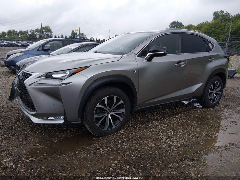 2015 Lexus Nx VIN JTJBARBZ3F2028701 IAAI salvage auction — RIGHT FRONT, Salvage (Illinois), sold $7,400 on 2026-07-29 (photo 2)