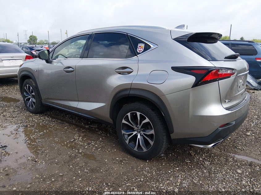 2015 Lexus Nx VIN JTJBARBZ3F2028701 IAAI salvage auction — RIGHT FRONT, Salvage (Illinois), sold $7,400 on 2026-07-29 (photo 3)