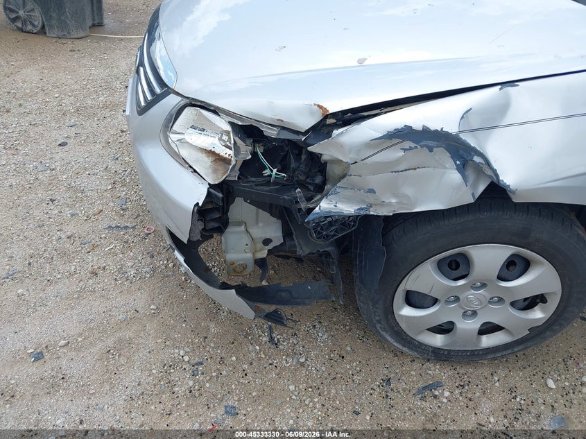 2009 Kia Spectra VIN KNAFE221795590966 IAAI salvage auction — LEFT FRONT, Salvage (Illinois), sold $675 on 2026-07-09 (photo 6)