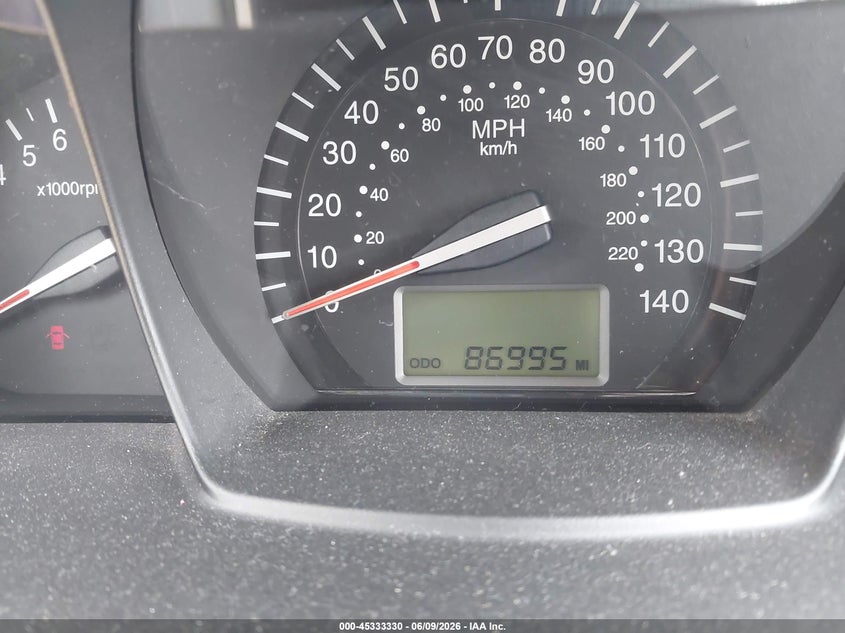 2009 Kia Spectra VIN KNAFE221795590966 IAAI salvage auction — LEFT FRONT, Salvage (Illinois), sold $675 on 2026-07-09 (photo 7)