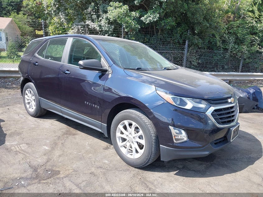 2020 Chevrolet Equinox VIN 3GNAXHEV7LS555812 IAAI salvage auction — REAR END, Salvage (North Carolina), sold $3,000 on 2026-08-01 (photo 1)