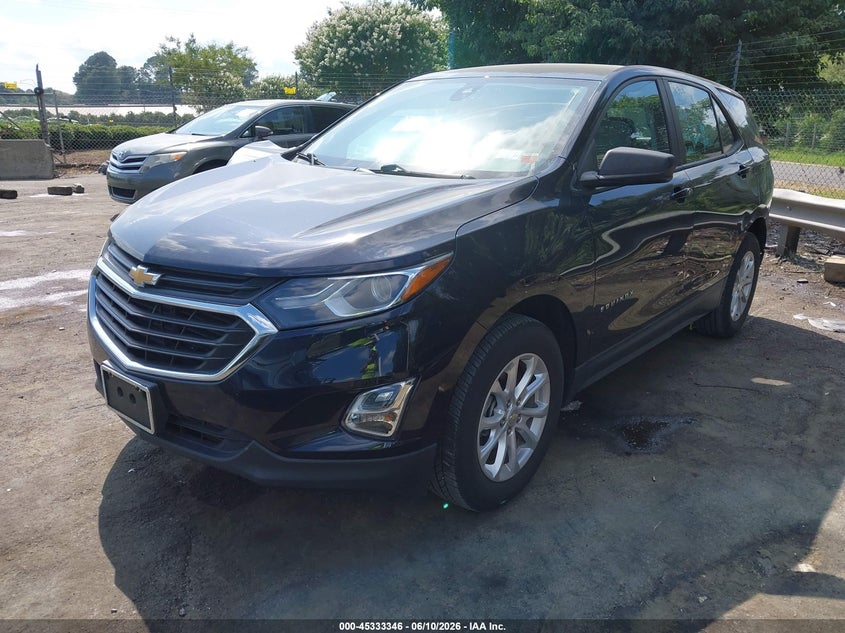 2020 Chevrolet Equinox VIN 3GNAXHEV7LS555812 IAAI salvage auction — REAR END, Salvage (North Carolina), sold $3,000 on 2026-08-01 (photo 2)