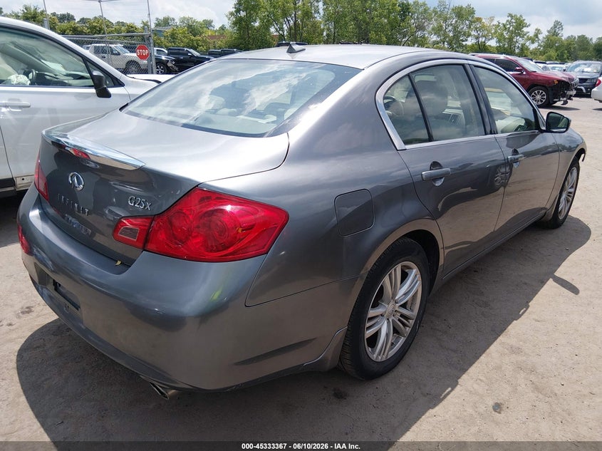 2011 Infiniti G VIN JN1DV6ARXBM652786 IAAI salvage auction — FRONT END, Salvage (Ohio), sold $575 on 2026-07-12 (photo 4)