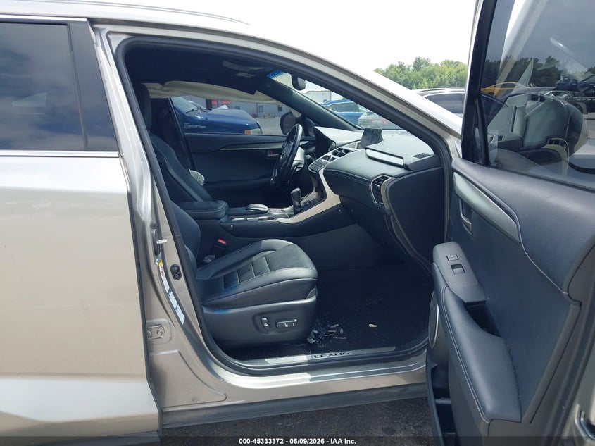 2015 Lexus Nx VIN JTJBARBZ5F2022625 IAAI salvage auction — LEFT FRONT, Clear (Indiana), sold $5,950 on 2026-07-30 (photo 5)