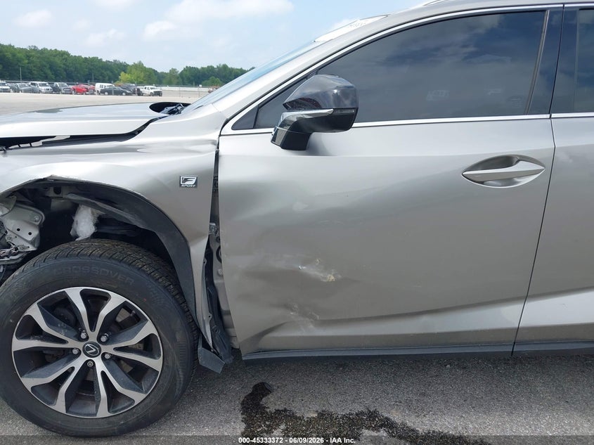 2015 Lexus Nx VIN JTJBARBZ5F2022625 IAAI salvage auction — LEFT FRONT, Clear (Indiana), sold $5,950 on 2026-07-30 (photo 6)