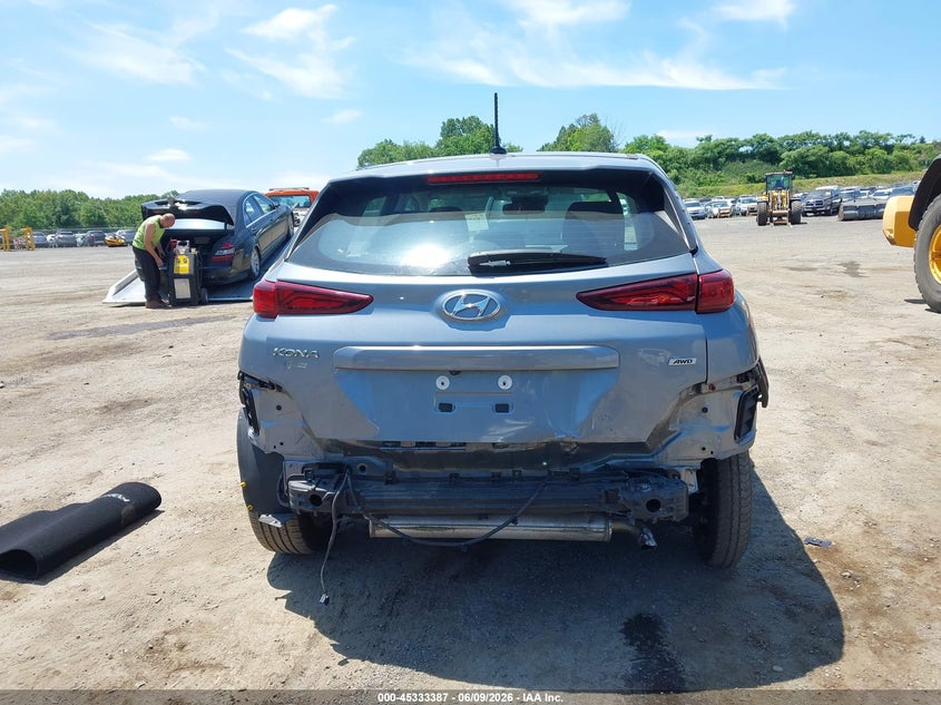 2021 Hyundai Kona VIN KM8K1CAA7MU719478 IAAI salvage auction — REAR END, Salvage Title, sold $4,400 on 2026-07-16 (photo 6)