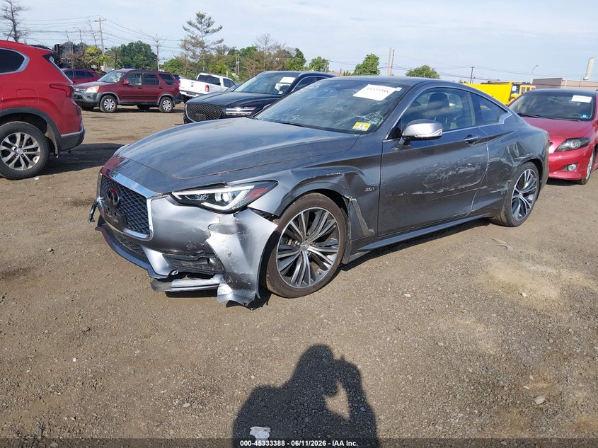 2019 Infiniti Q60 VIN JN1EV7EL7KM291484 IAAI salvage auction — LEFT SIDE, Salvage (New Jersey), sold $7,825 on 2026-08-17 (photo 2)