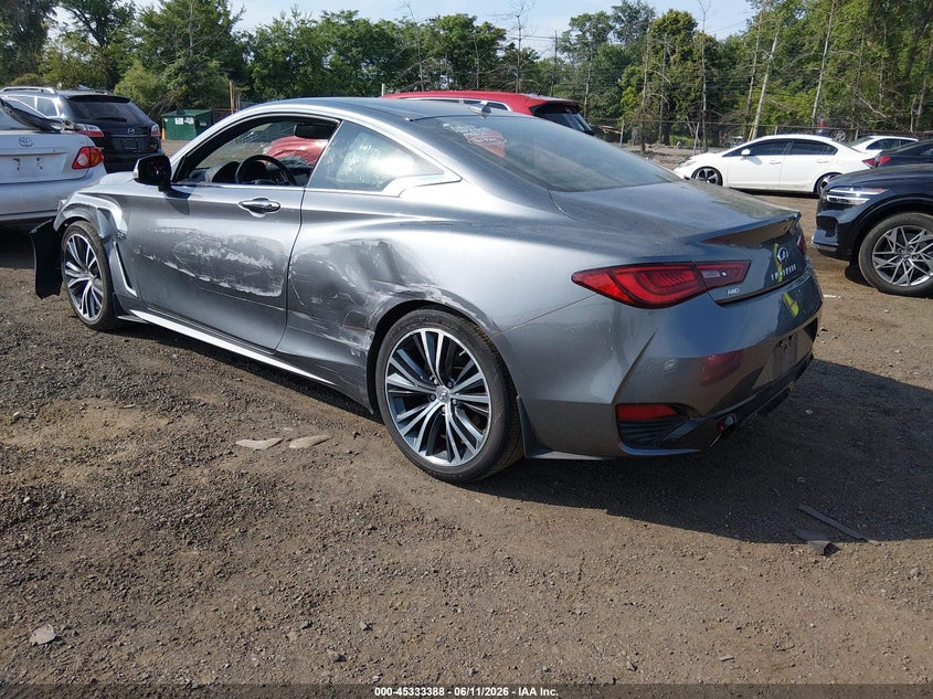 2019 Infiniti Q60 VIN JN1EV7EL7KM291484 IAAI salvage auction — LEFT SIDE, Salvage (New Jersey), sold $7,825 on 2026-08-17 (photo 3)