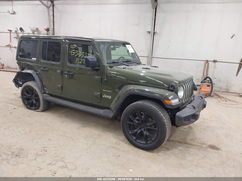 2023 Jeep Wrangler / VIN 1C4HJXEG6PW527966 IAAI salvage auction — REAR END, Salvage Title, sold $11,200 on 2026-07-10 (photo 1)