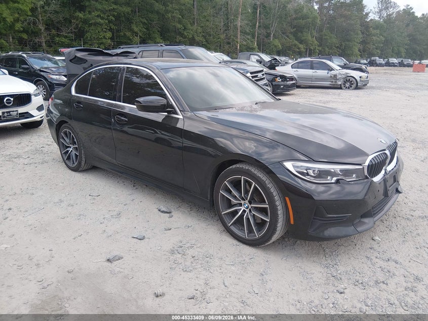 2019 BMW 3er VIN WBA5R1C50KFH14591 IAAI salvage auction — REAR END, Salvage Title, sold $6,400 on 2026-07-28 (photo 1)