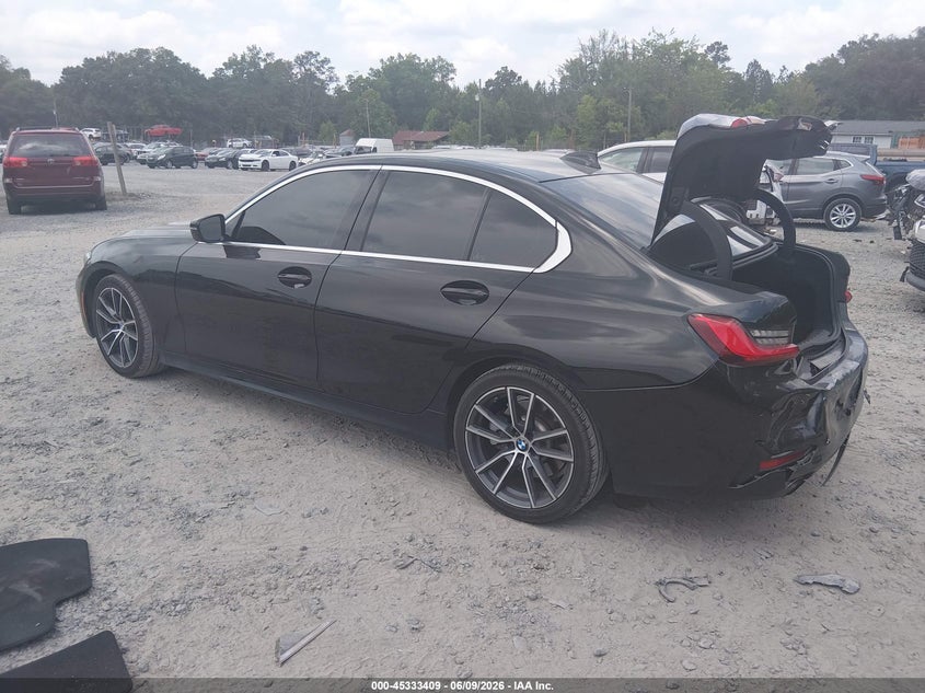 2019 BMW 3er VIN WBA5R1C50KFH14591 IAAI salvage auction — REAR END, Salvage Title, sold $6,400 on 2026-07-28 (photo 3)
