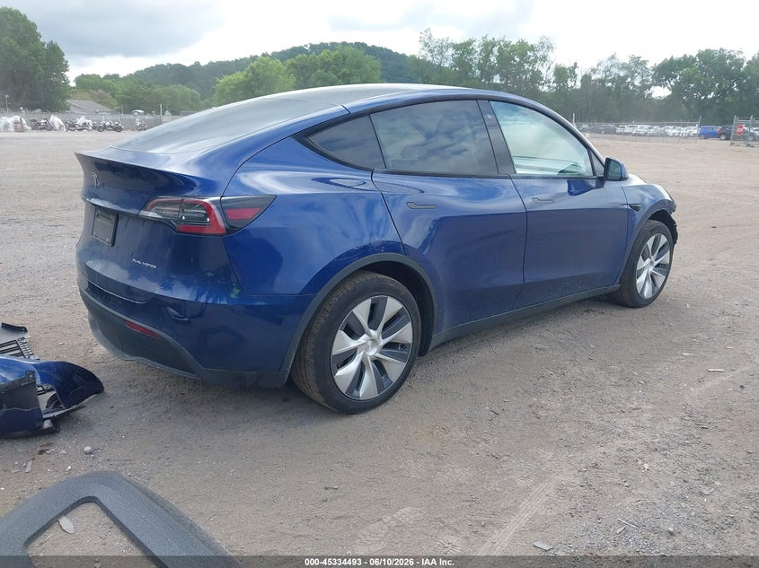 2020 Tesla Model y VIN 5YJYGDEE3LF021277 IAAI salvage auction — FRONT END, Salvage (Ohio), sold $8,200 on 2026-07-31 (photo 4)