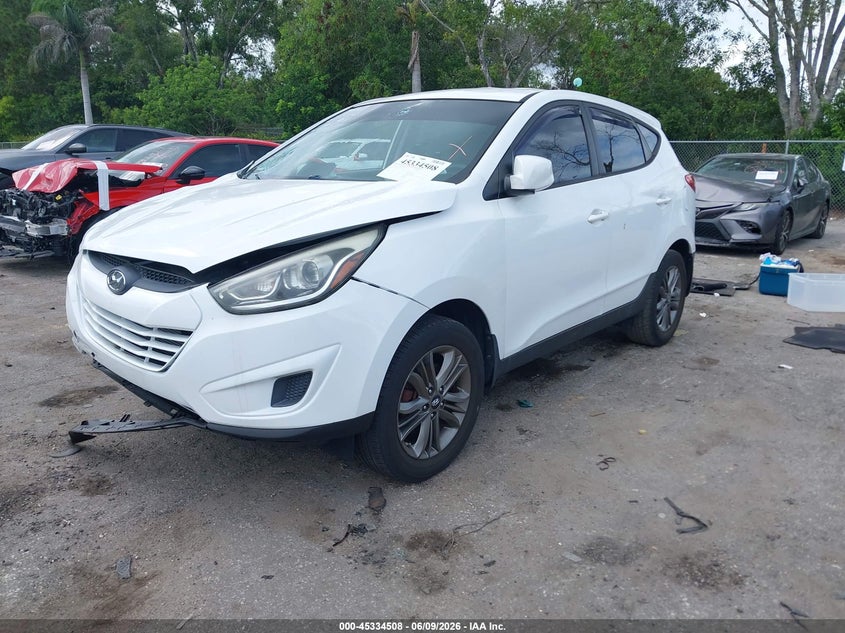 2014 Hyundai Tucson VIN KM8JT3AF4EU926901 IAAI salvage auction — FRONT END, Rebuildable (Florida), sold $1,500 on 2026-07-27 (photo 2)