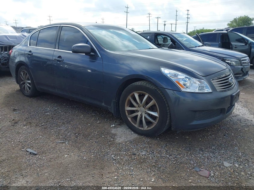 2008 Infiniti G VIN JNKBV61E28M223179 IAAI salvage auction — NORMAL WEAR, Original (Texas), sold $350 on 2026-07-06 (photo 1)