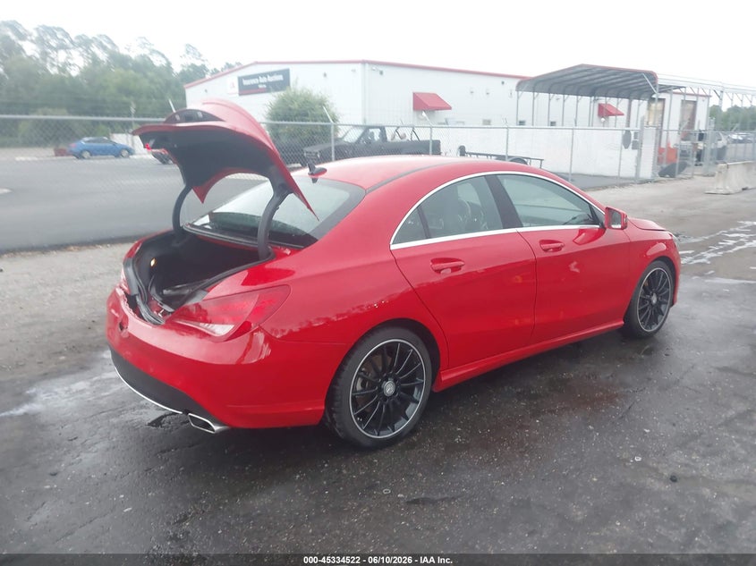 2014 Mercedes-benz Cla-klasse VIN WDDSJ4EB0EN152349 IAAI salvage auction — REAR END, Rebuildable (Florida), sold $4,600 on 2026-07-14 (photo 4)