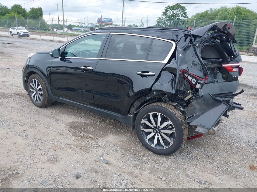 2019 Kia Sportage VIN KNDPN3AC2K7500648 IAAI salvage auction — REAR END, Salvage Title, sold $2,100 on 2026-07-17 (photo 3)