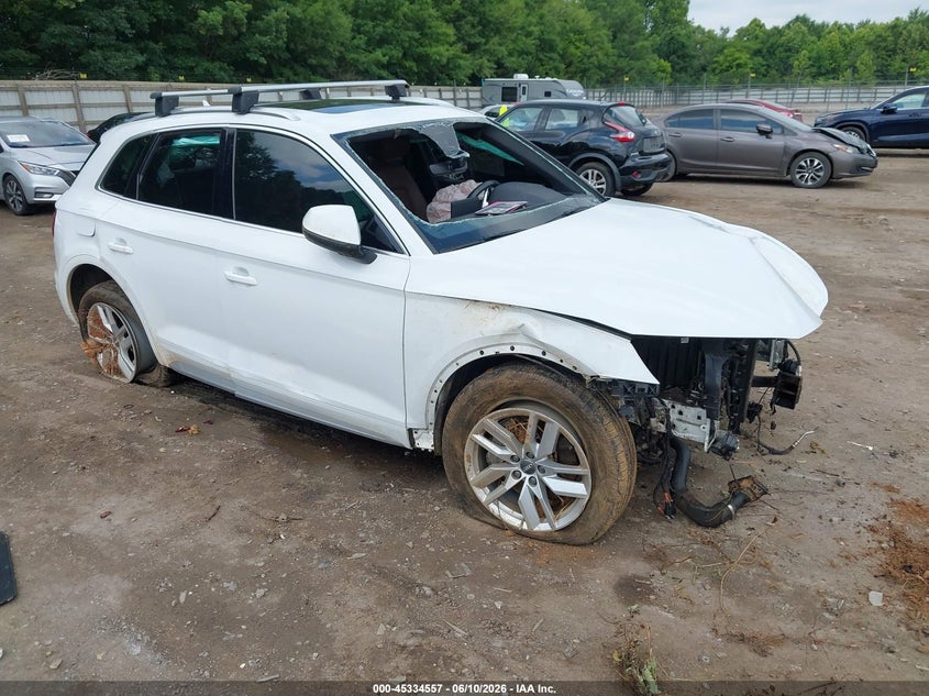 2020 Audi Q5 VIN WA1ANAFY6L2024430 IAAI salvage auction — FRONT & REAR, Certificate Of Destruction (Florida), sold $2,050 on 2026-07-22 (photo 1)