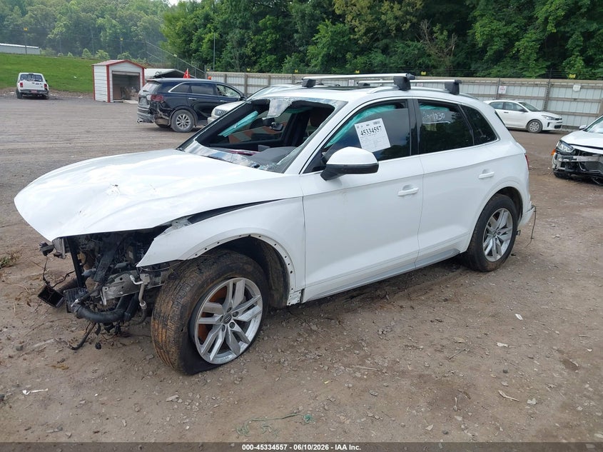 2020 Audi Q5 VIN WA1ANAFY6L2024430 IAAI salvage auction — FRONT & REAR, Certificate Of Destruction (Florida), sold $2,050 on 2026-07-22 (photo 2)