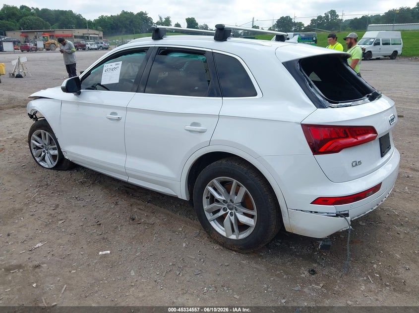 2020 Audi Q5 VIN WA1ANAFY6L2024430 IAAI salvage auction — FRONT & REAR, Certificate Of Destruction (Florida), sold $2,050 on 2026-07-22 (photo 3)