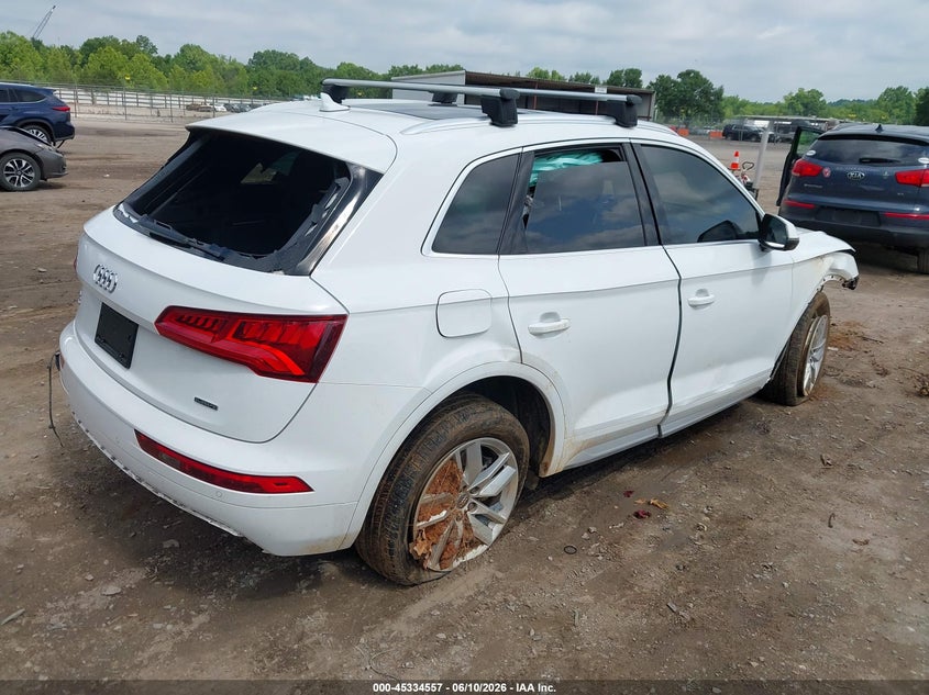 2020 Audi Q5 VIN WA1ANAFY6L2024430 IAAI salvage auction — FRONT & REAR, Certificate Of Destruction (Florida), sold $2,050 on 2026-07-22 (photo 4)