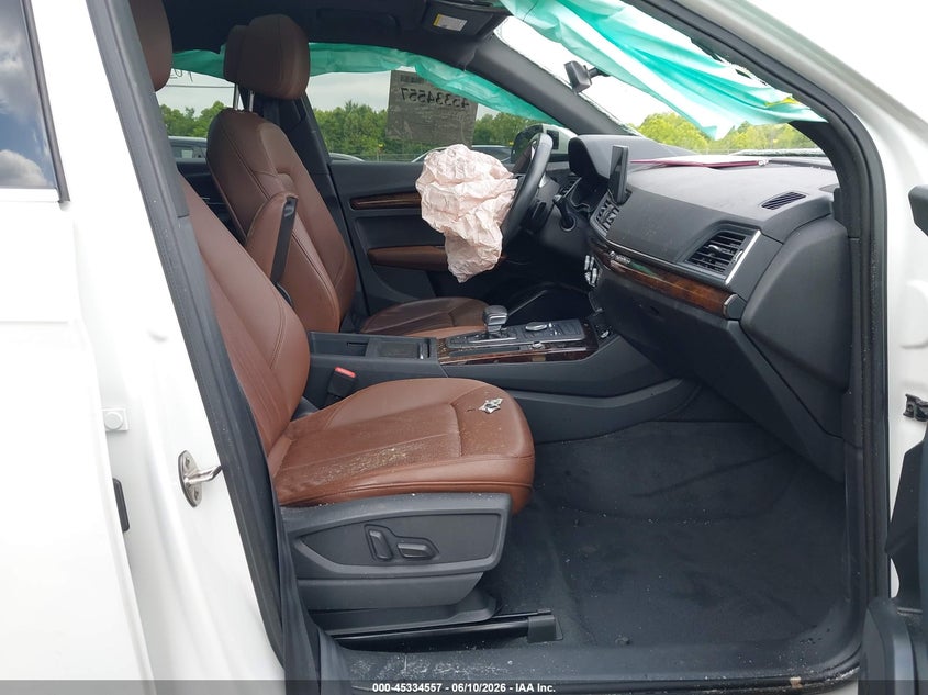 2020 Audi Q5 VIN WA1ANAFY6L2024430 IAAI salvage auction — FRONT & REAR, Certificate Of Destruction (Florida), sold $2,050 on 2026-07-22 (photo 5)