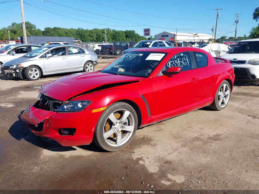 2005 Mazda Rx-8 VIN JM1FE173650147173 IAAI salvage auction — FRONT END, Clear (Indiana), sold $225 on 2026-07-21 (photo 2)