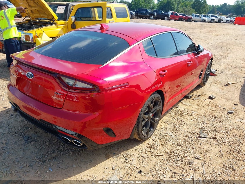 2019 Kia Stinger VIN KNAE35LC2K6050928 IAAI salvage auction — FRONT END, Salvage (North Carolina), sold $5,225 on 2026-07-27 (photo 4)