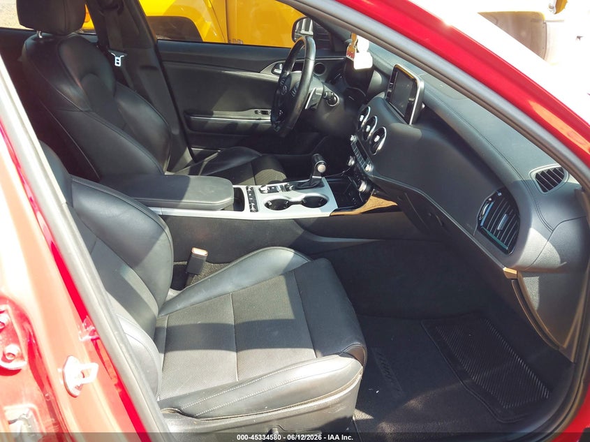 2019 Kia Stinger VIN KNAE35LC2K6050928 IAAI salvage auction — FRONT END, Salvage (North Carolina), sold $5,225 on 2026-07-27 (photo 5)