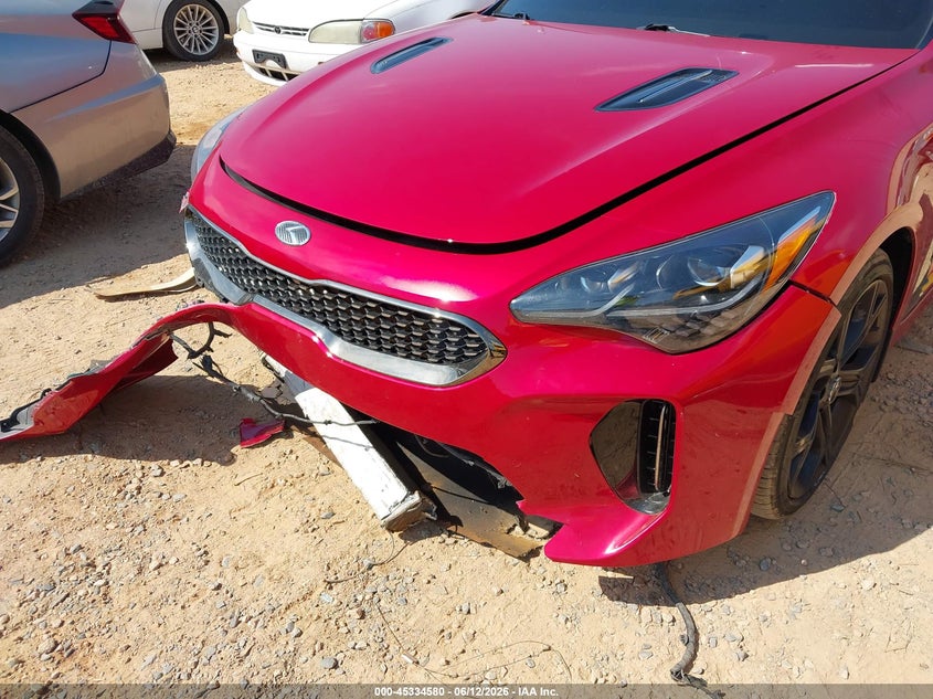 2019 Kia Stinger VIN KNAE35LC2K6050928 IAAI salvage auction — FRONT END, Salvage (North Carolina), sold $5,225 on 2026-07-27 (photo 6)