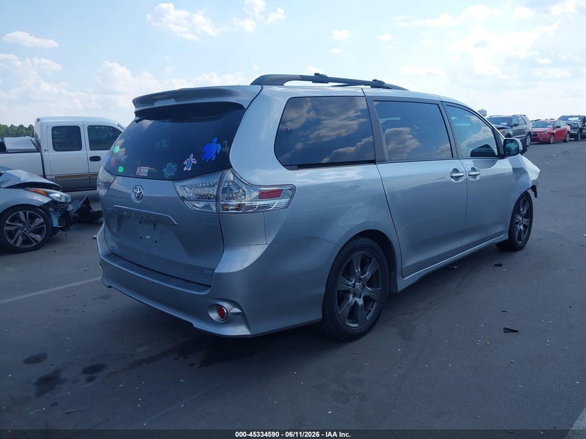 2017 Toyota Sienna VIN 5TDXZ3DC4HS768227 IAAI salvage auction — FRONT END, Salvage (North Carolina), sold $2,550 on 2026-07-08 (photo 4)