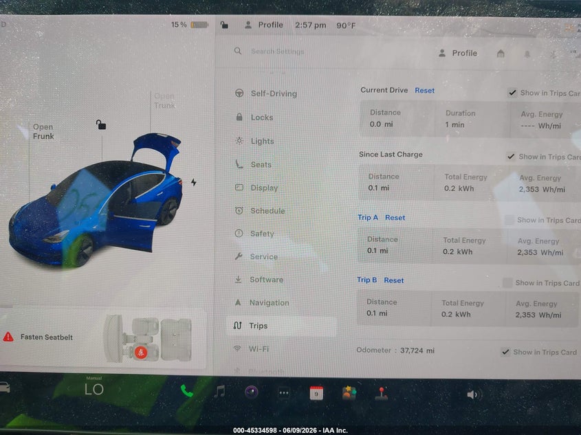 2018 Tesla Model 3 VIN 5YJ3E1EA5JF124810 IAAI salvage auction — REAR END, Salvage Title, sold $7,100 on 2026-07-15 (photo 7)