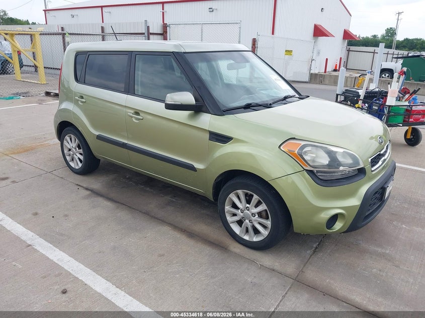 2012 Kia Soul VIN KNDJT2A69C7403691 IAAI salvage auction — FRONT END, Clear (Indiana), sold $475 on 2026-07-17 (photo 1)