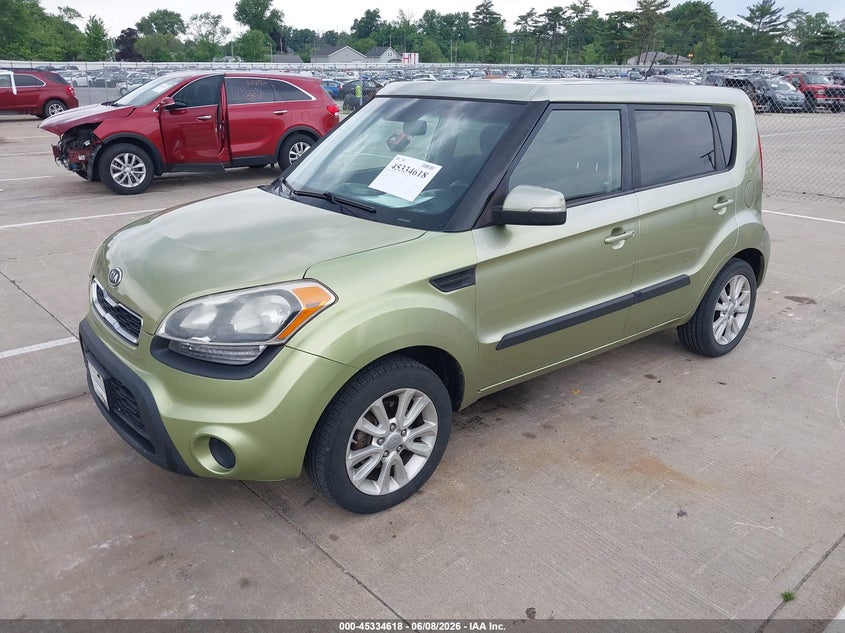 2012 Kia Soul VIN KNDJT2A69C7403691 IAAI salvage auction — FRONT END, Clear (Indiana), sold $475 on 2026-07-17 (photo 2)