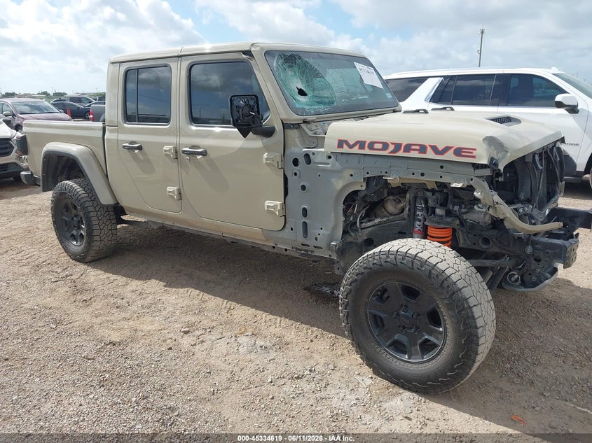 2022 Jeep Gladiator VIN 1C6JJTEG9NL176518 IAAI salvage auction — FRONT END, Salvage Title, sold $17,500 on 2026-08-29 (photo 1)
