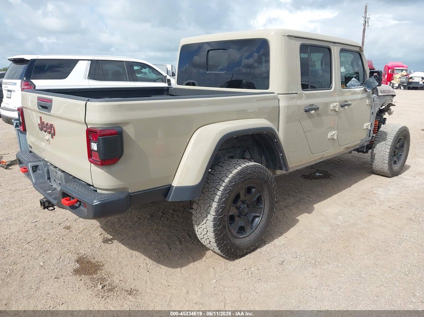2022 Jeep Gladiator VIN 1C6JJTEG9NL176518 IAAI salvage auction — FRONT END, Salvage Title, sold $17,500 on 2026-08-29 (photo 4)