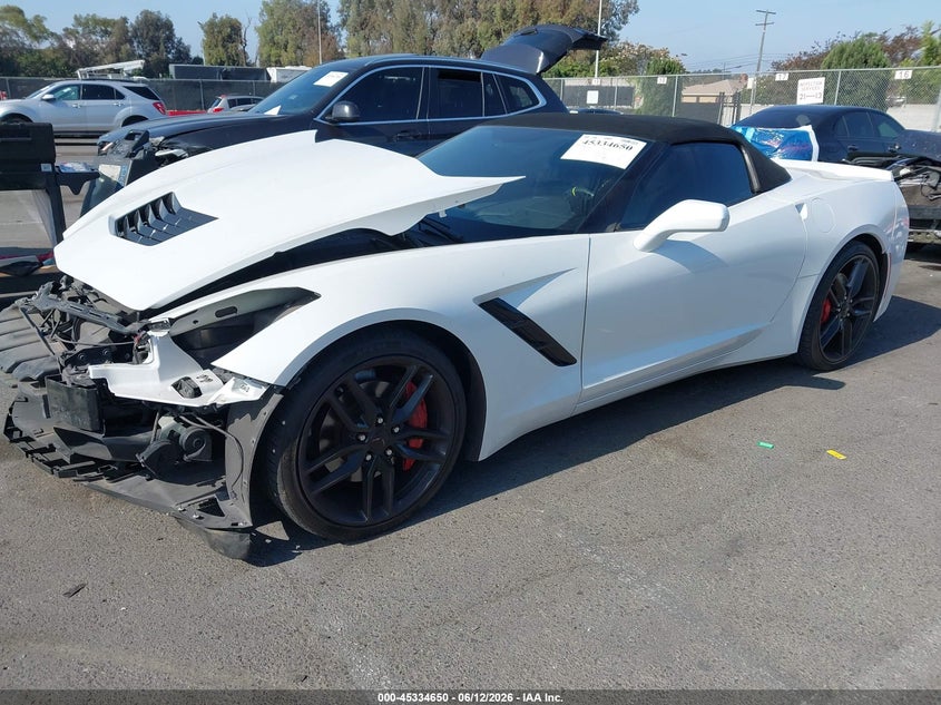 2017 Chevrolet Corvette VIN 1G1YK3D76H5116008 IAAI salvage auction — FRONT END, Salvage (Arizona), sold $11,900 on 2026-07-30 (photo 2)