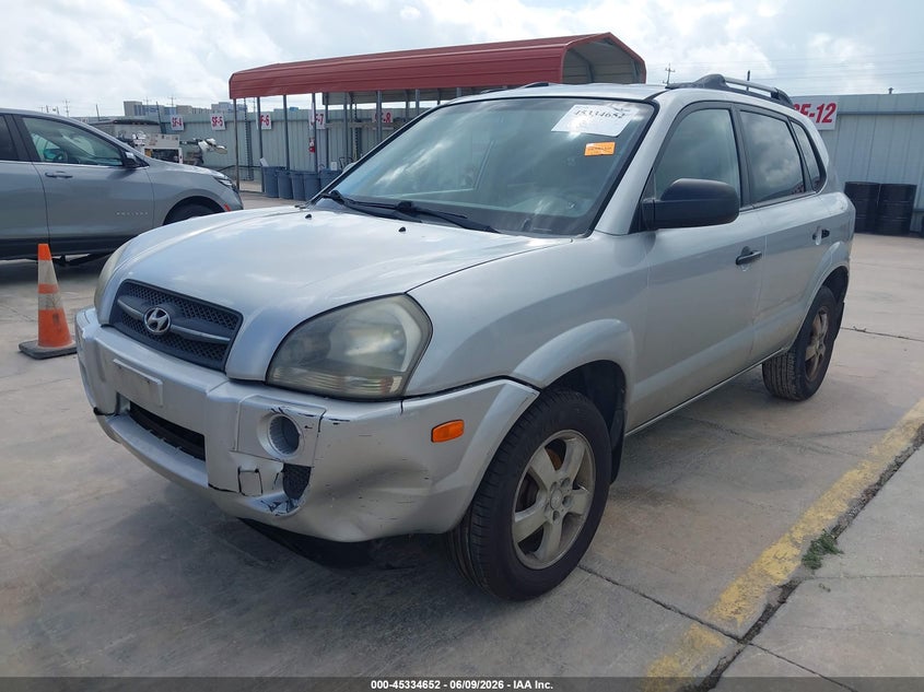 2007 Hyundai Tucson VIN KM8JM12B17U646496 IAAI salvage auction — FRONT END, Salvage (Texas), sold $725 on 2026-07-13 (photo 2)