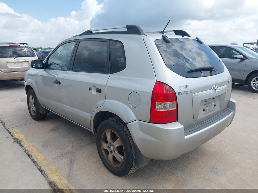 2007 Hyundai Tucson VIN KM8JM12B17U646496 IAAI salvage auction — FRONT END, Salvage (Texas), sold $725 on 2026-07-13 (photo 3)